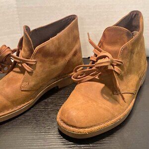 Clarks Originals Desert Boots Mens 8.5 Chukka Brown Leather